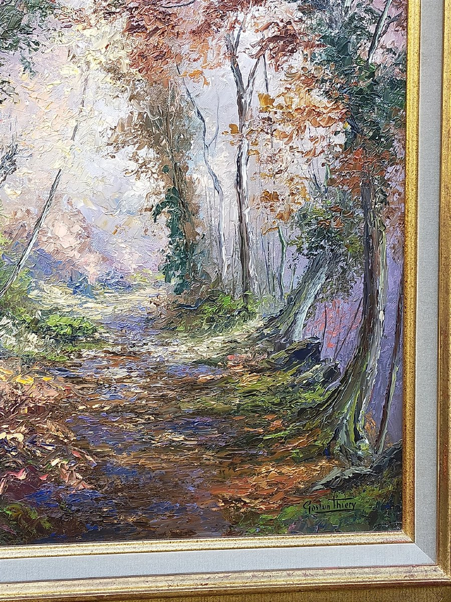 Gaston THIERY  les bois de T&eacute;neze Creuse Ecole de crozant ( alluaud guillaumin osterlind .)-photo-3