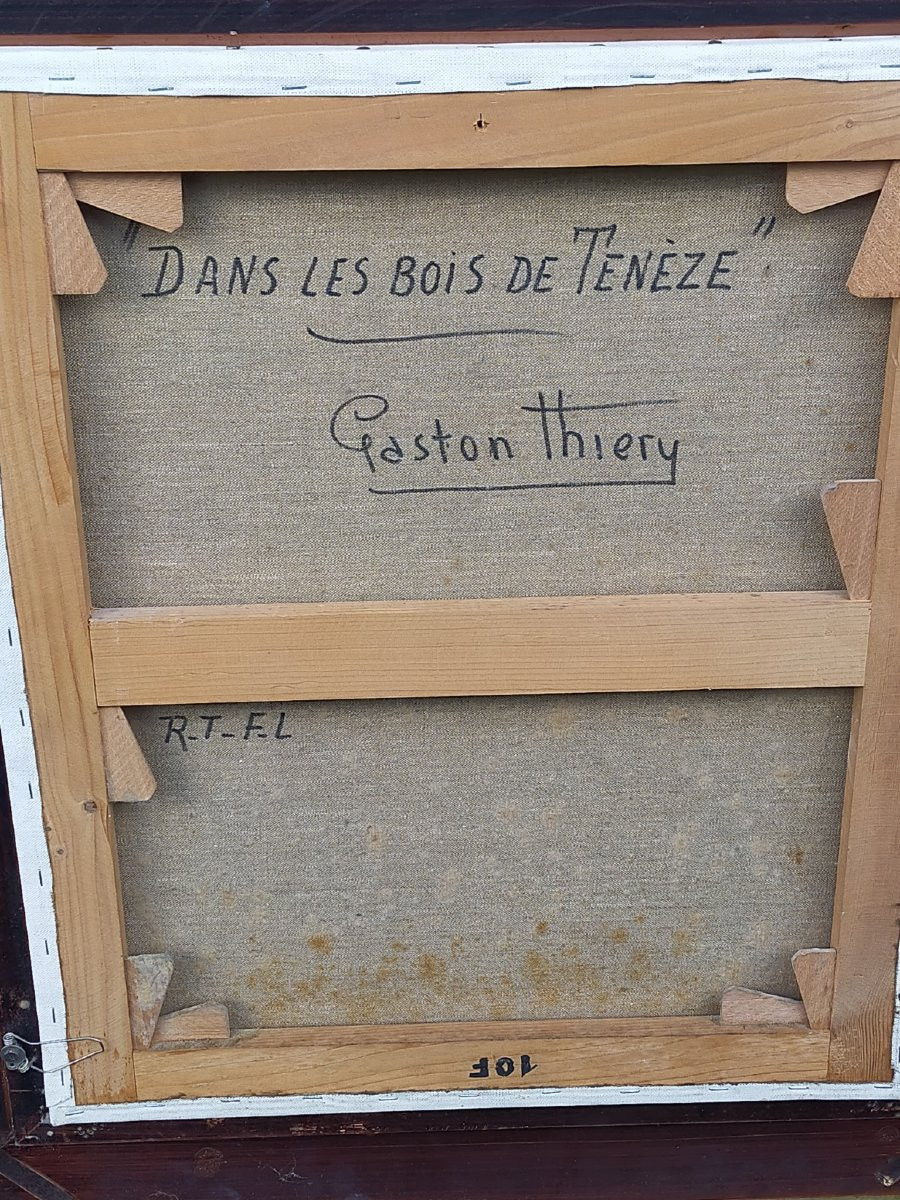Gaston THIERY  les bois de T&eacute;neze Creuse Ecole de crozant ( alluaud guillaumin osterlind .)-photo-2