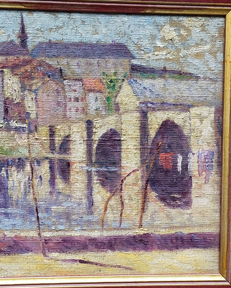 Pierre Thomas 1865-1930&ndash; Vue du pont Saint-&Eacute;tienne &agrave; Limoges &ndash; (crozant limousin creuse)-photo-3