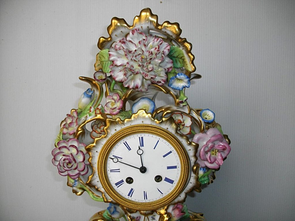 Porcelain Clock Jacob Petit Paris XIX-photo-2