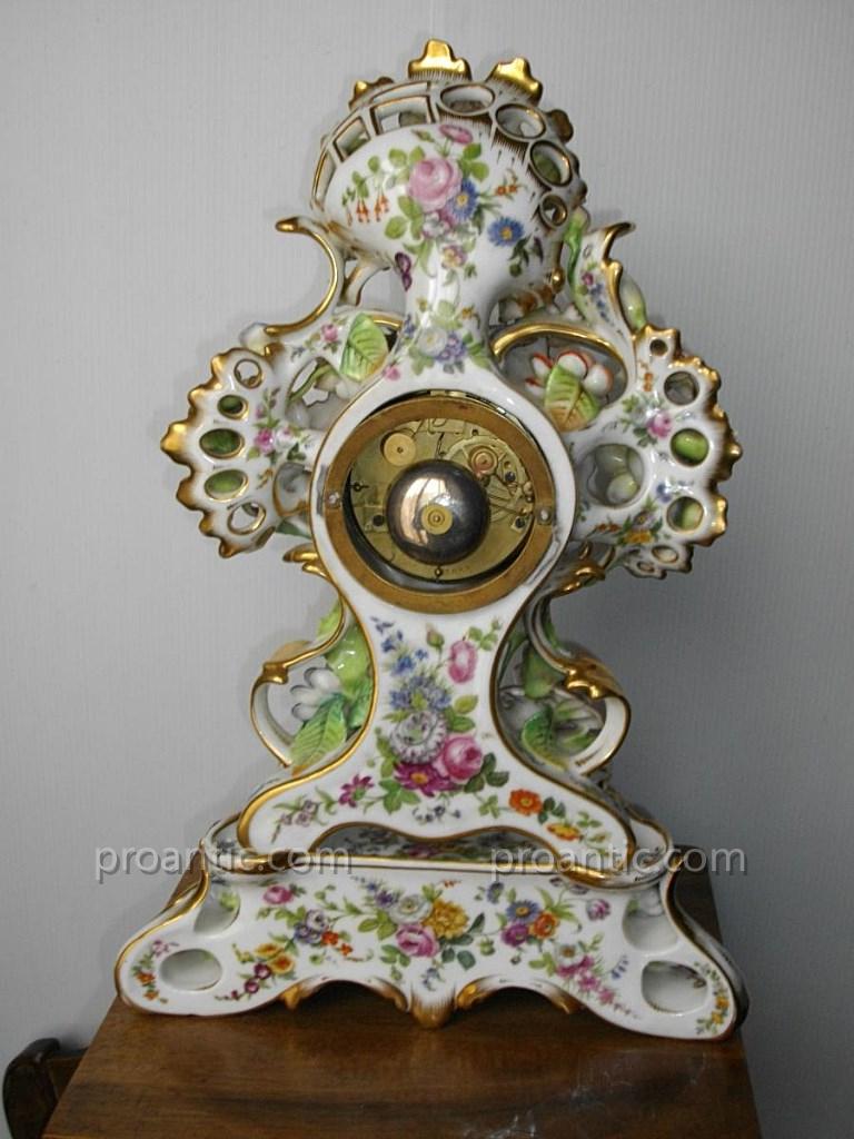 Porcelain Clock Jacob Petit Paris XIX-photo-5