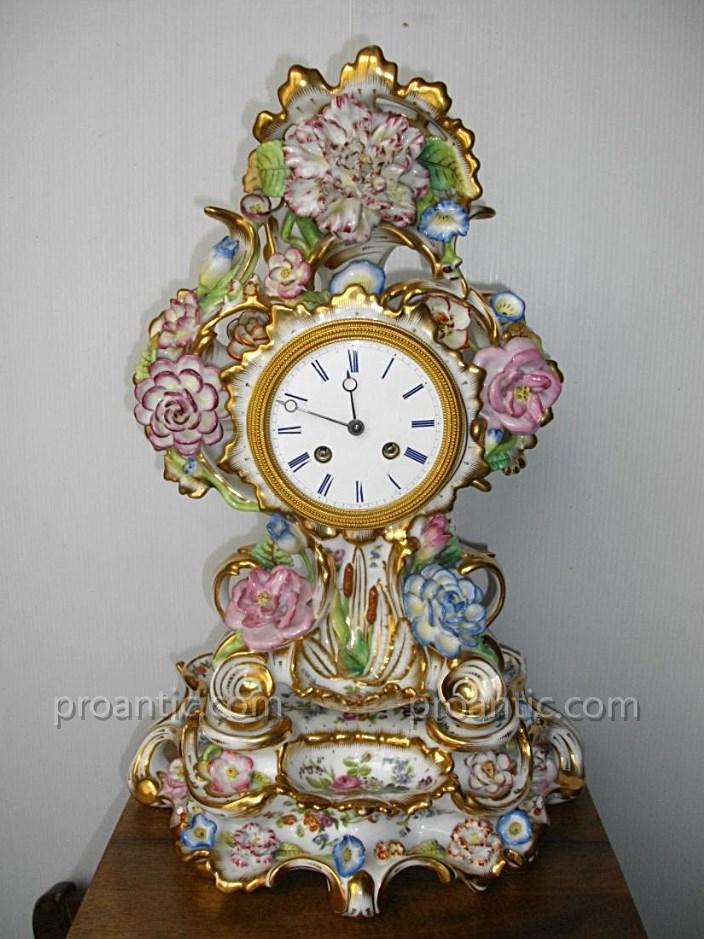 Porcelain Clock Jacob Petit Paris XIX-photo-8