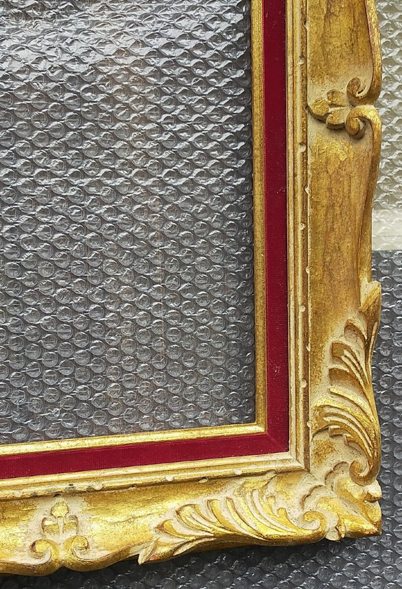 cadre 6p pour tableau 27cmx41cm style Montparnasse bois sculpté -photo-3