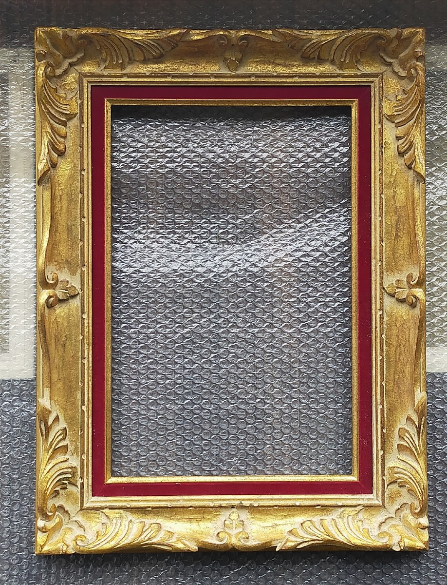 cadre 6p pour tableau 27cmx41cm style Montparnasse bois sculpté 