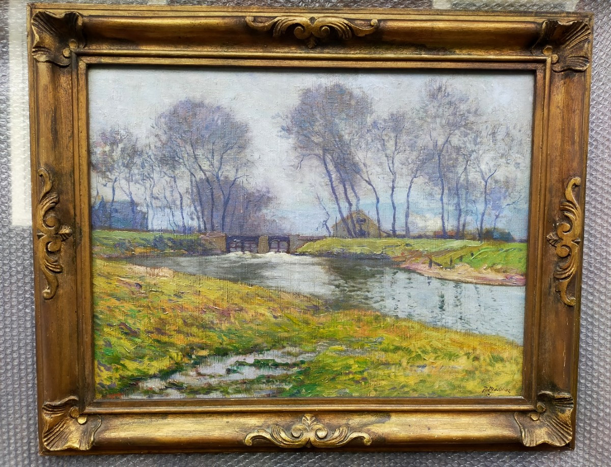 Paul Madeline (1863–1920) – Landscape With River, 1906 Crozant School (guillaumin Detroy...)