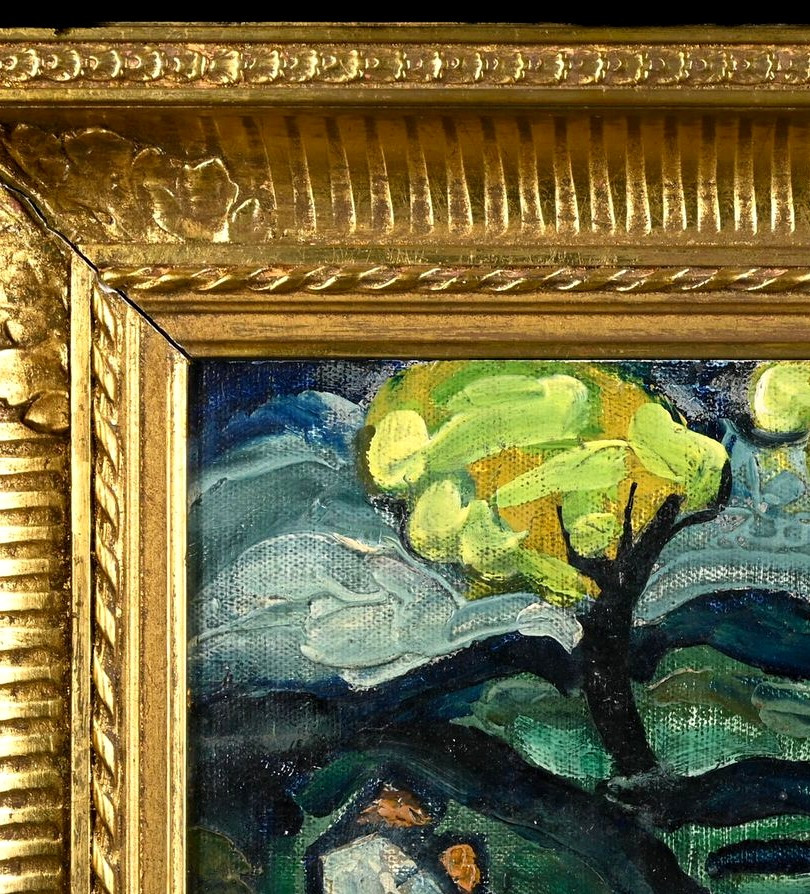 Georges Hanna Sabbagh (1887-1951) Resting By The Crozant Stream, Brittany, Egypt-photo-3