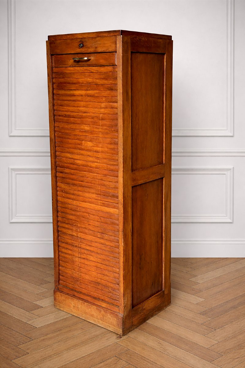 Light Oak Curtain Cabinet - Craft Furniture (chiffonnier )-photo-2