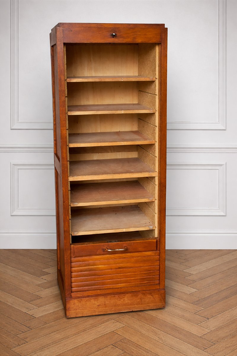 Light Oak Curtain Cabinet - Craft Furniture (chiffonnier )-photo-3