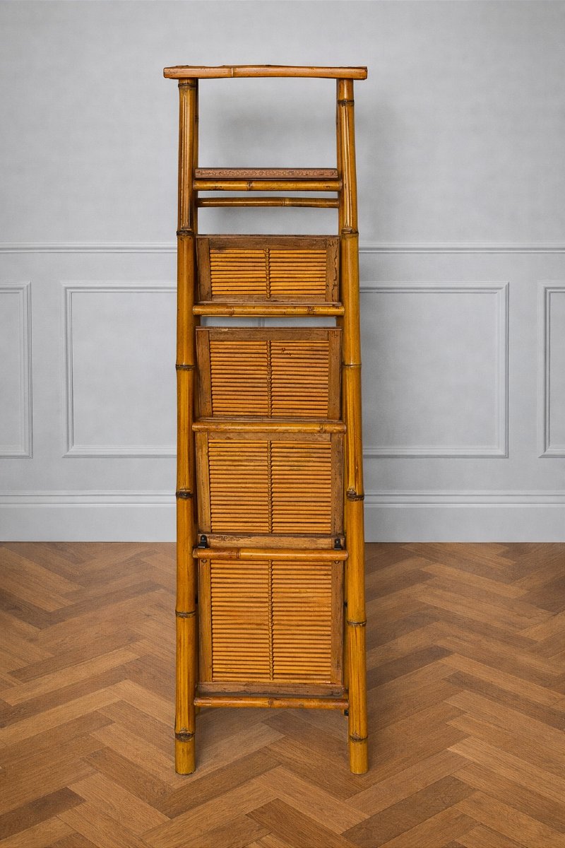 &Eacute;tag&egrave;re en bambou pliable ( pr&eacute;sentoir salle de bain ..)-photo-2