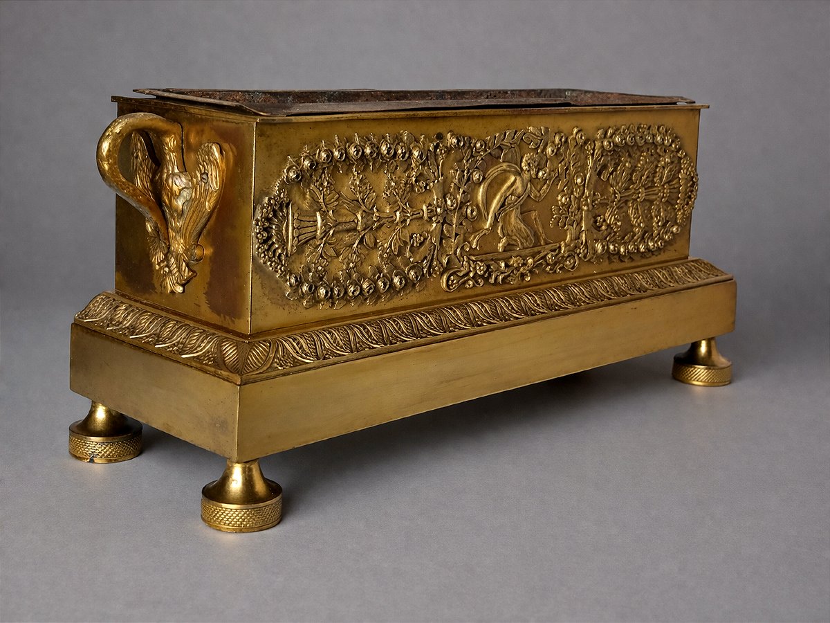 Jardini&egrave;re en bronze dor&eacute; d&rsquo;&eacute;poque Empire-photo-3