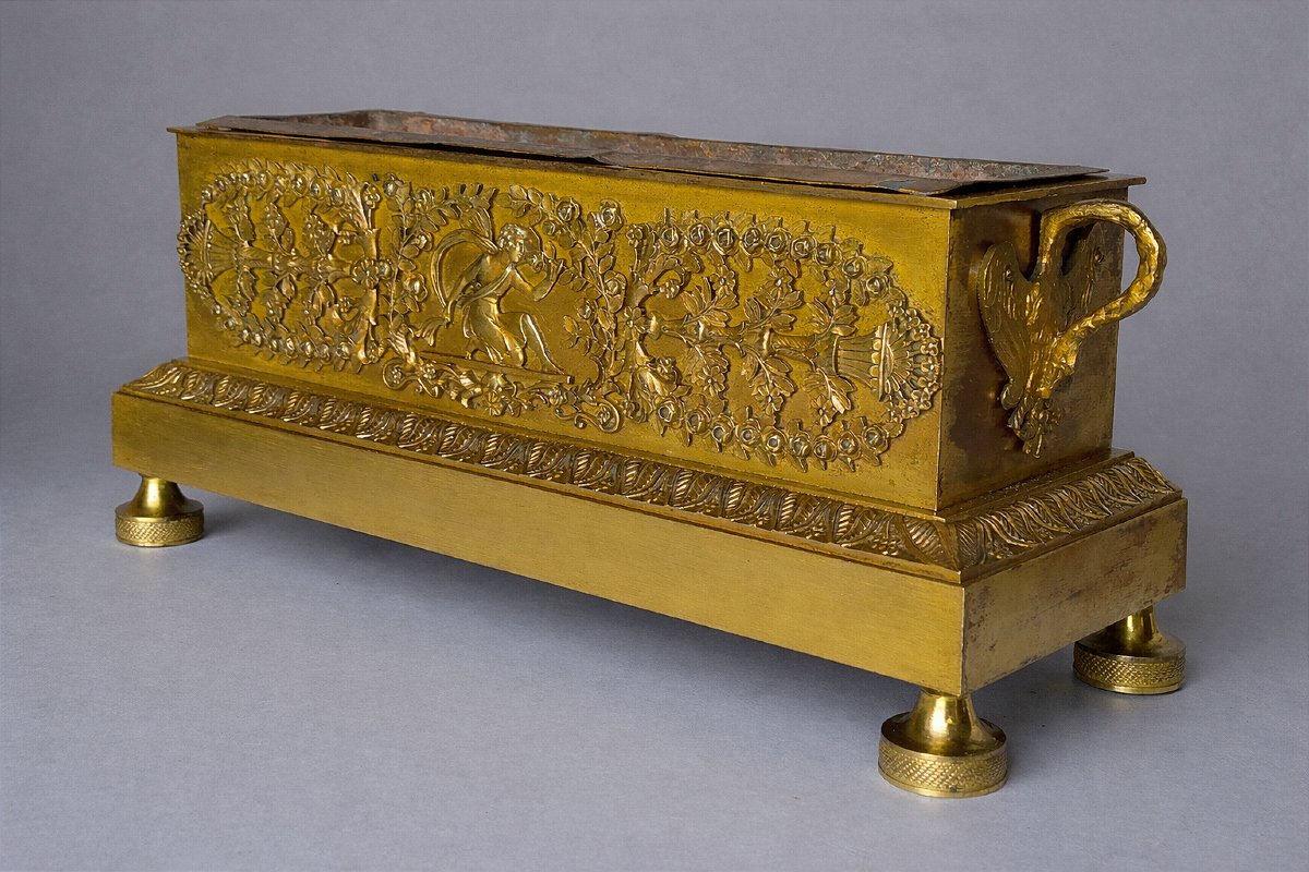 Jardini&egrave;re en bronze dor&eacute; d&rsquo;&eacute;poque Empire-photo-4