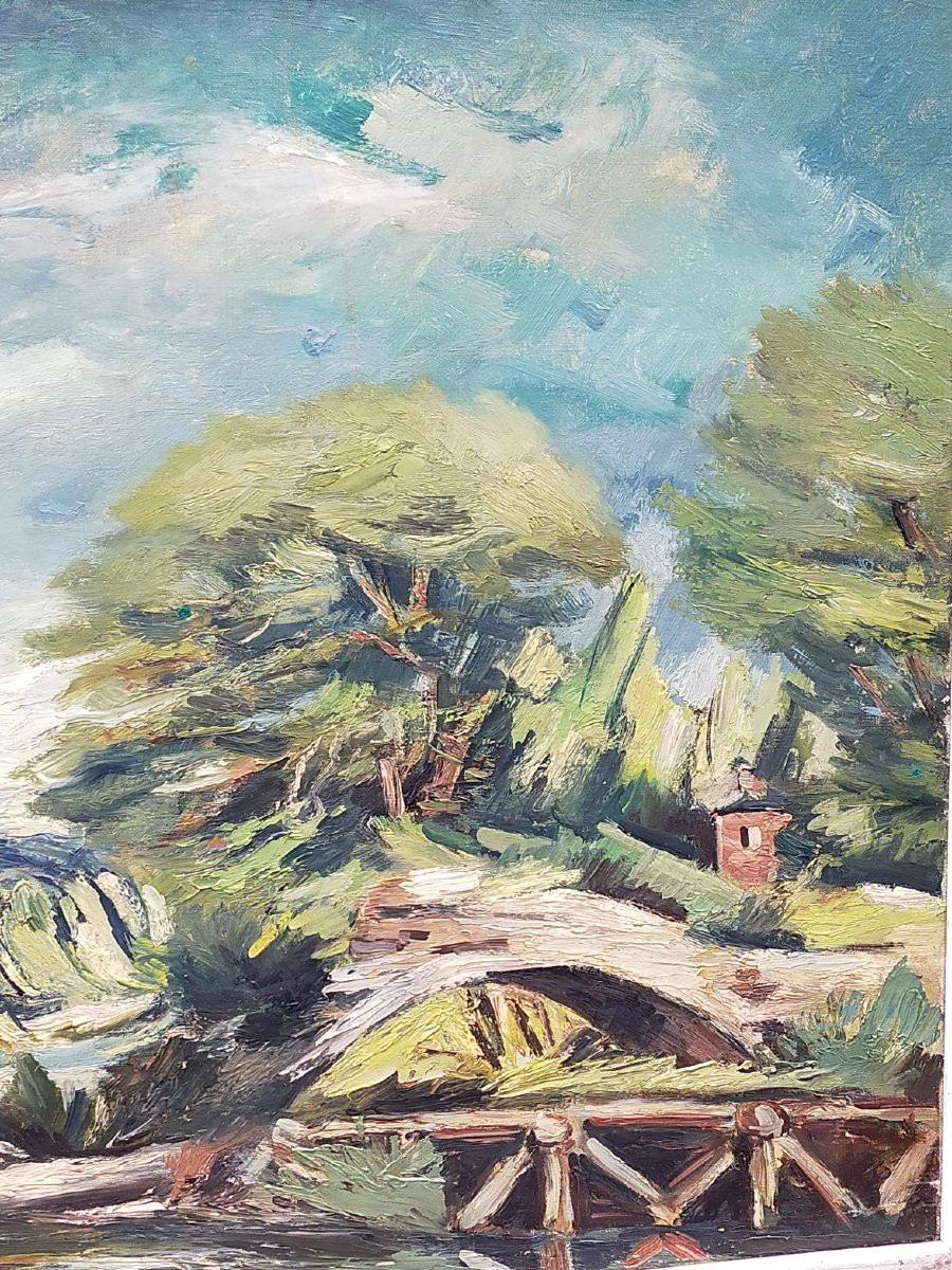 Anders Osterlind (1887-1960) - Landscape, Loup Valley -villeneuve-loubet (crozant Bretagne )-photo-4