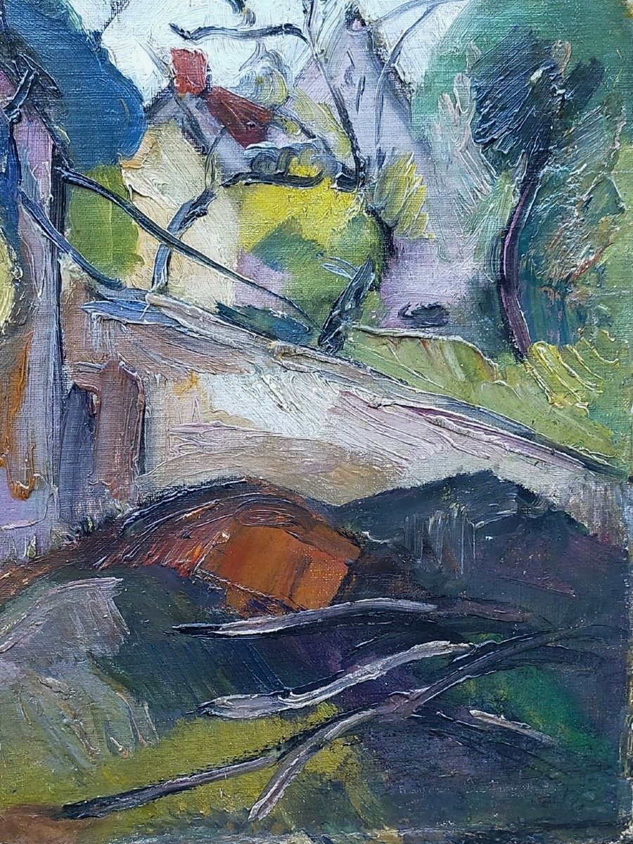 Anders Osterlind (1887-1960) Le Poirier 1920 Gargilesse - School Of Crozant ( Detroy Alluaud ..)-photo-4