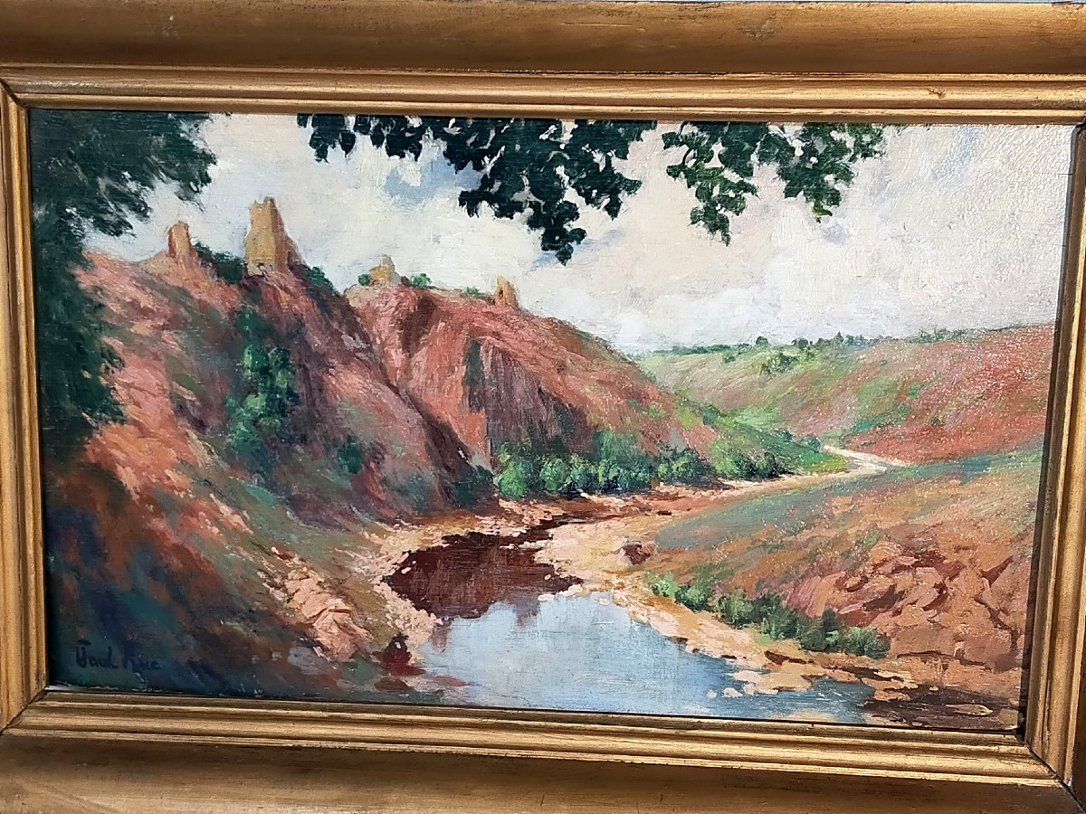 Paul Rue crozant la sedelle (1866/1954 ) ( alluaud ,detroy madeline )-photo-1