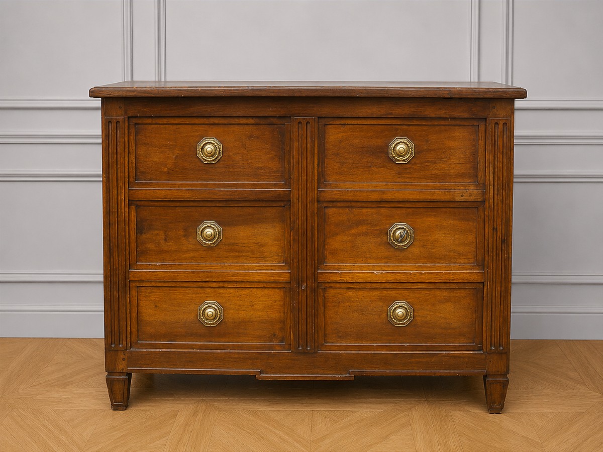Louis XVI Period Trompe-l'oeil Sideboard And Chest Of Drawers