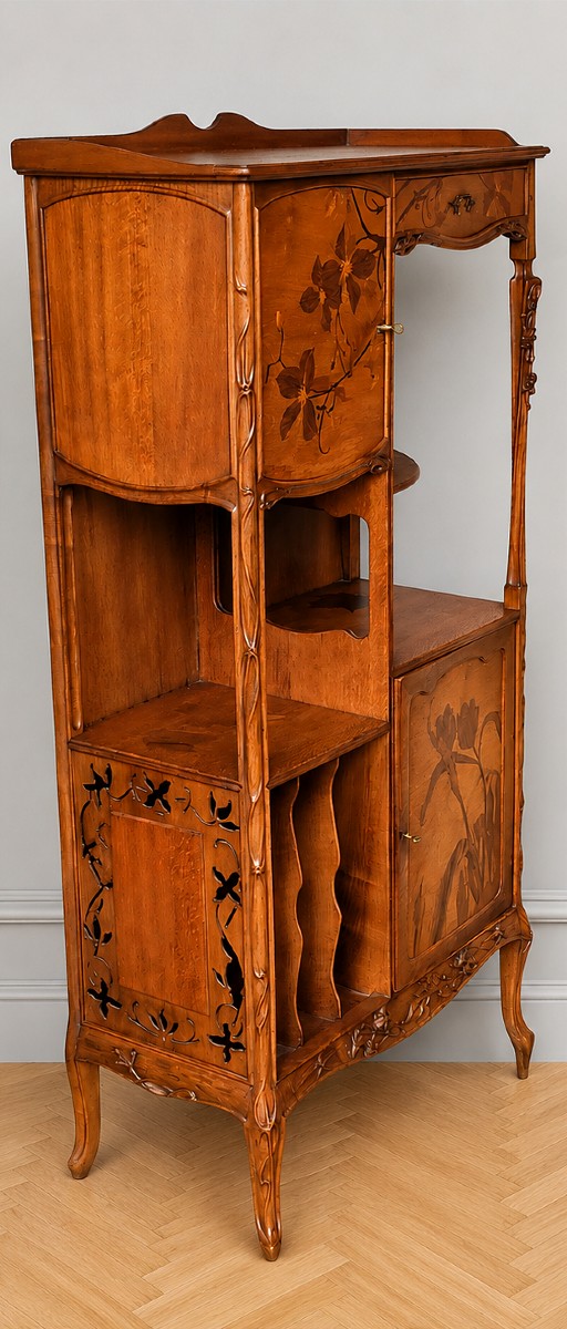 Louis Majorelle meuble de pr&eacute;sentation collectionneur Art Nouveau -photo-2