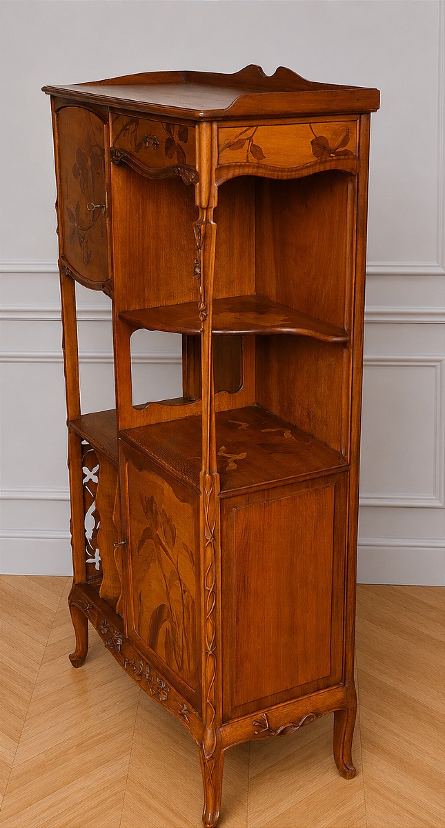 Louis Majorelle meuble de pr&eacute;sentation collectionneur Art Nouveau -photo-3