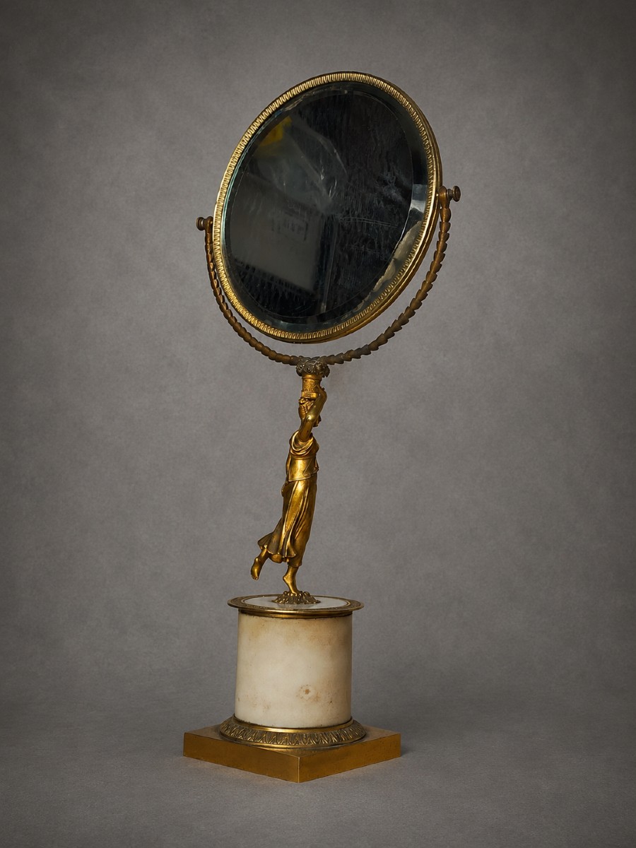Empire Period Gilt Bronze Psyche Mirror-photo-3