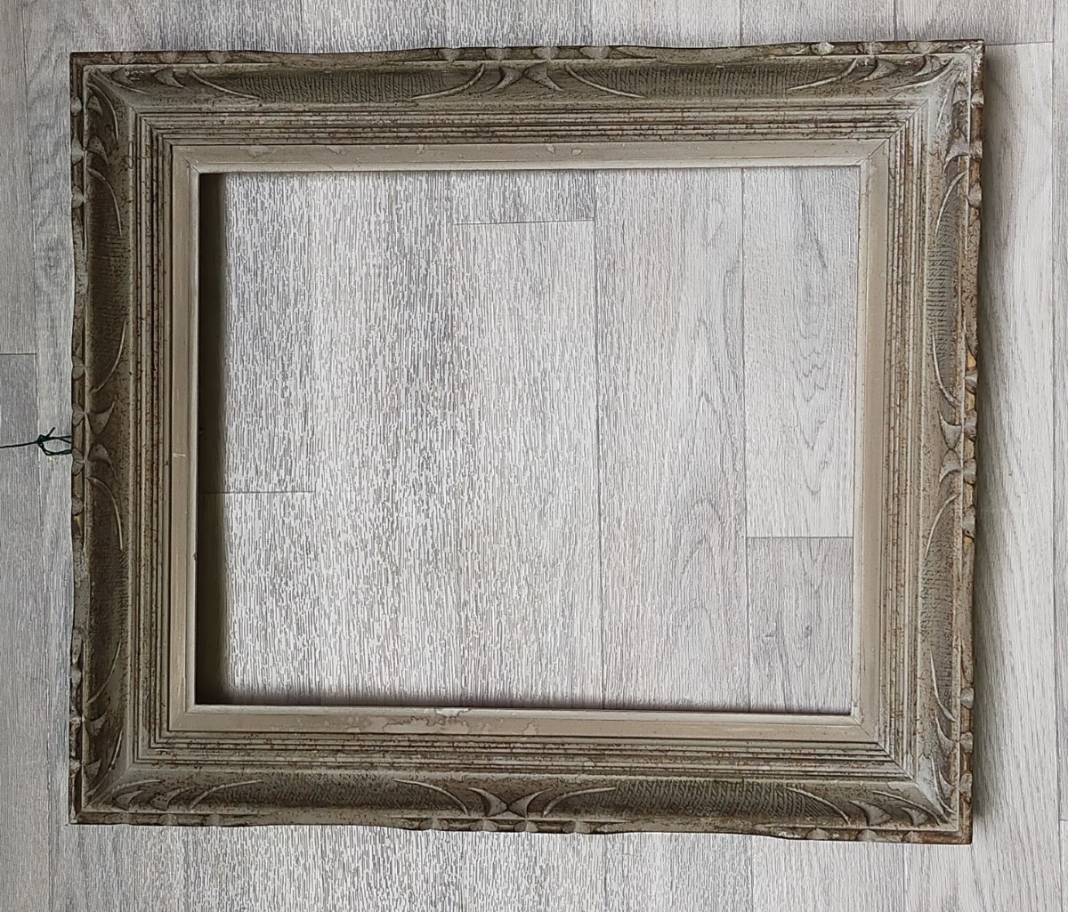 Patinated Wooden Frame 8f For Painting 46cm X 38cm-photo-3