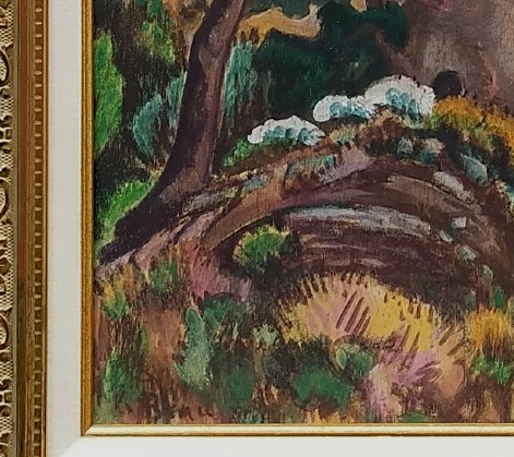 Alcide Le Beau 1873/1943 Provencal Or Corsican Landscape-photo-3