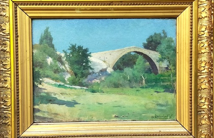 Le Pont des Trois-Sautets à Aix-en-Provence Louis François Gautier (1855-1947) -photo-3