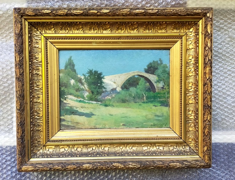 Le Pont des Trois-Sautets à Aix-en-Provence Louis François Gautier (1855-1947) 