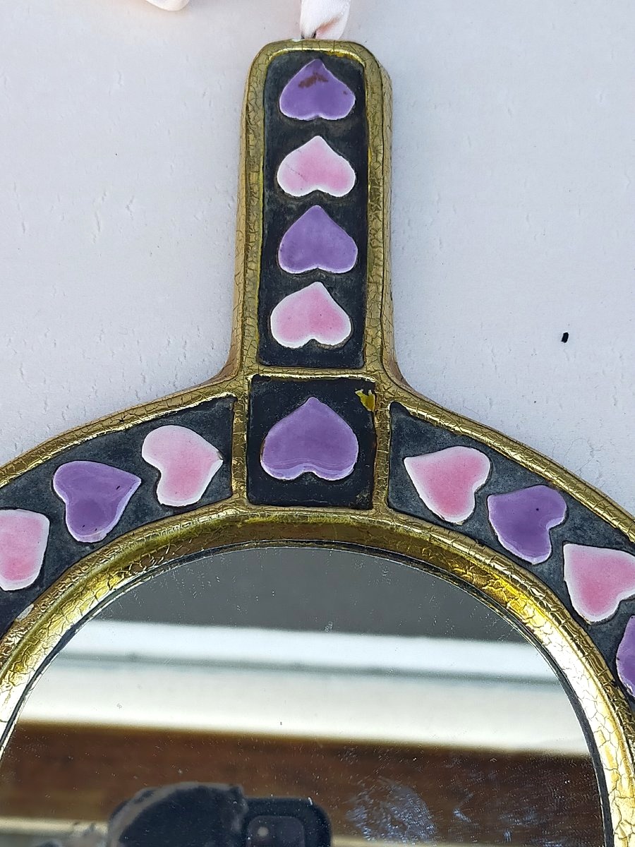 Mith&eacute; Espelt miroir mural dorure or -photo-3