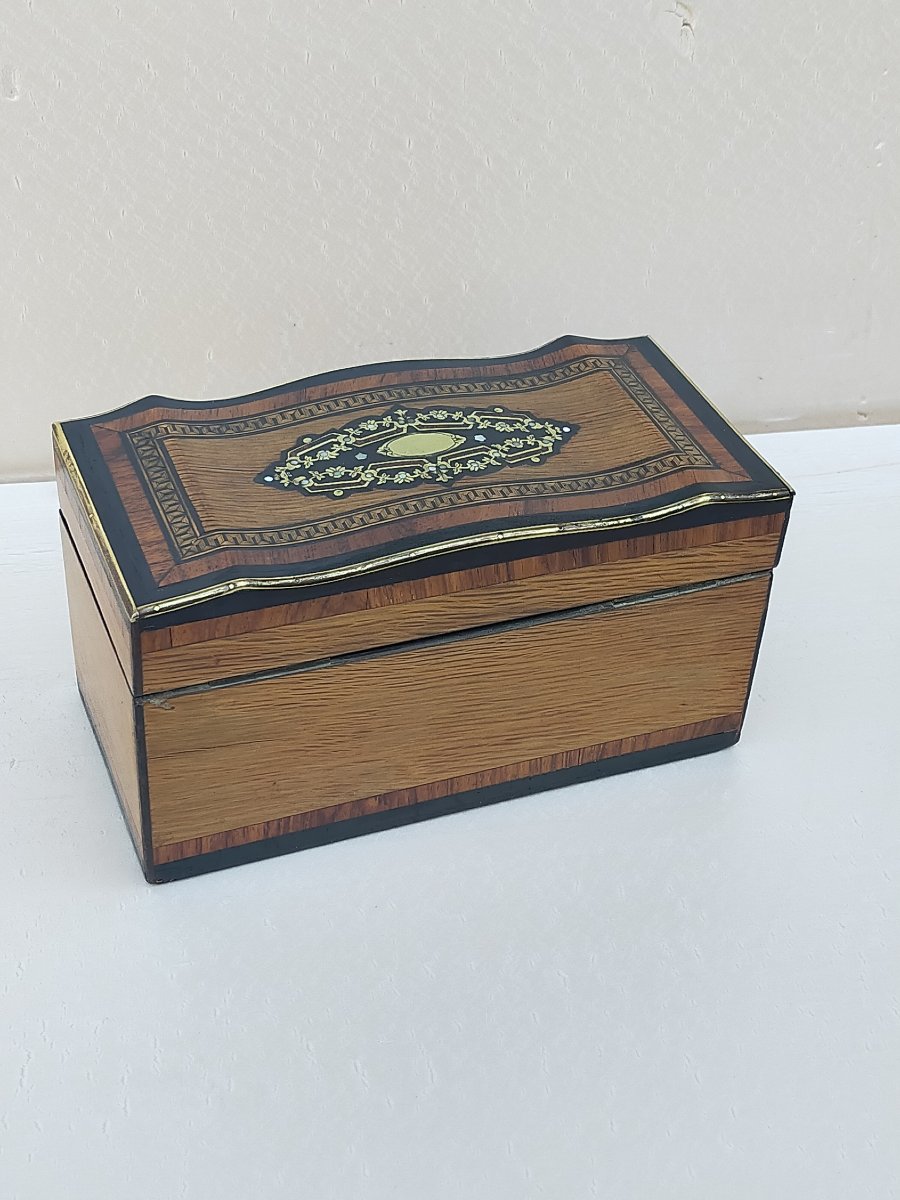 Napoleon III Marquetry Tea Chest-photo-3