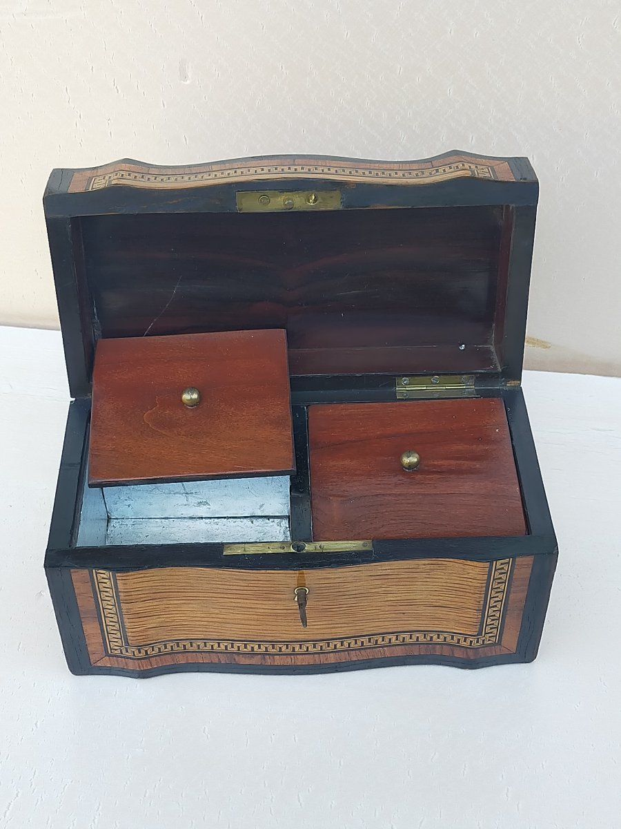 Napoleon III Marquetry Tea Chest-photo-4
