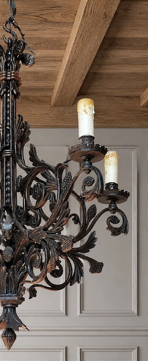 Medieval Wrought-iron Castle Chandelier -photo-3