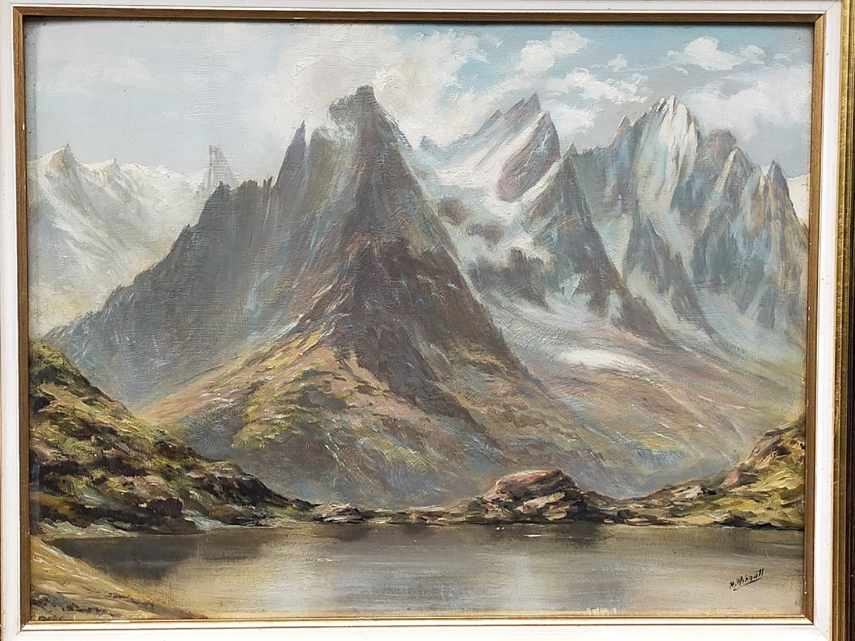 Marcel Wibault (1904–1998) The Aiguilles De Chamonix As Seen From Lac Blanc