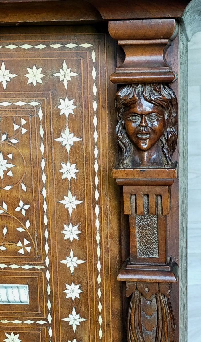 important cabinet orientaliste attribué à Pogliani, Milan  (syrie damas)-photo-2