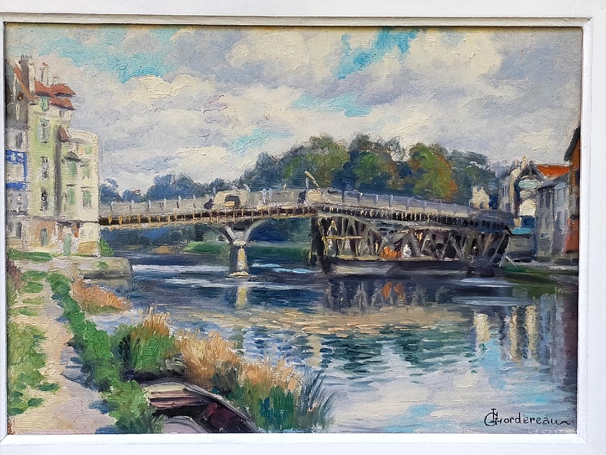 pont de  Lagny Sur Marne seine et marne GEORGES LORDEREAU 1882-1959-photo-2