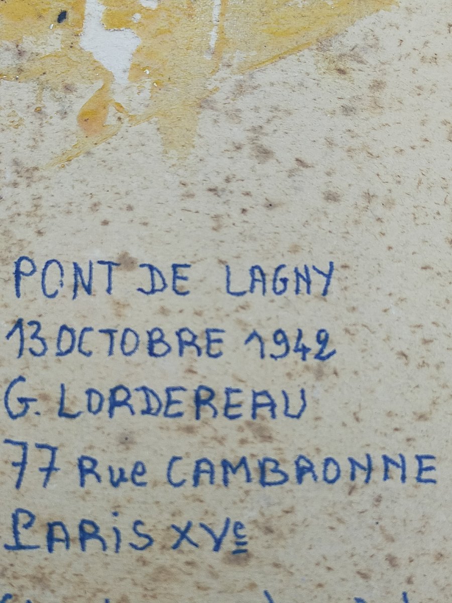 pont de  Lagny Sur Marne seine et marne GEORGES LORDEREAU 1882-1959-photo-4