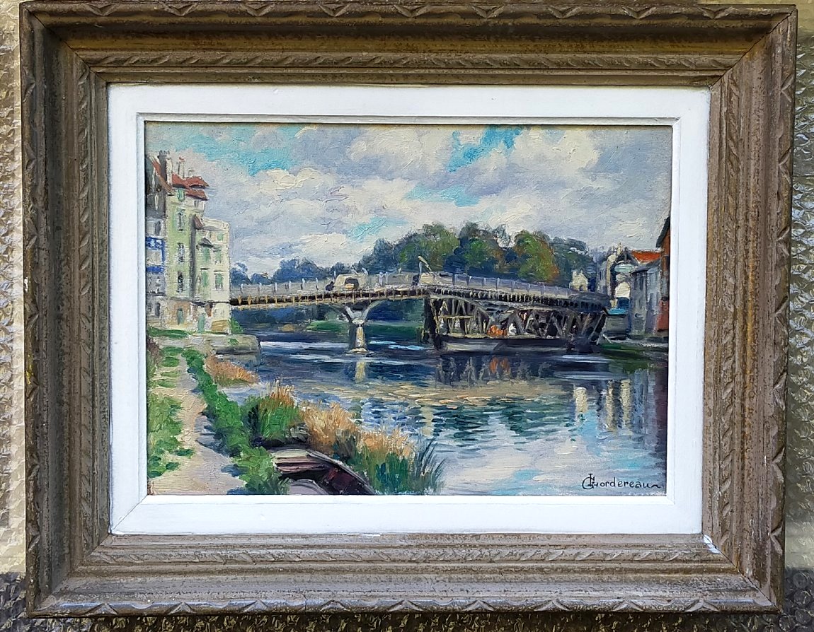 pont de  Lagny Sur Marne seine et marne GEORGES LORDEREAU 1882-1959