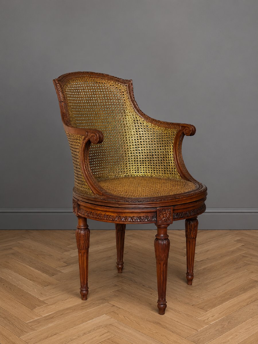 Louis XVI-style Office Chair With Swivel Seat 