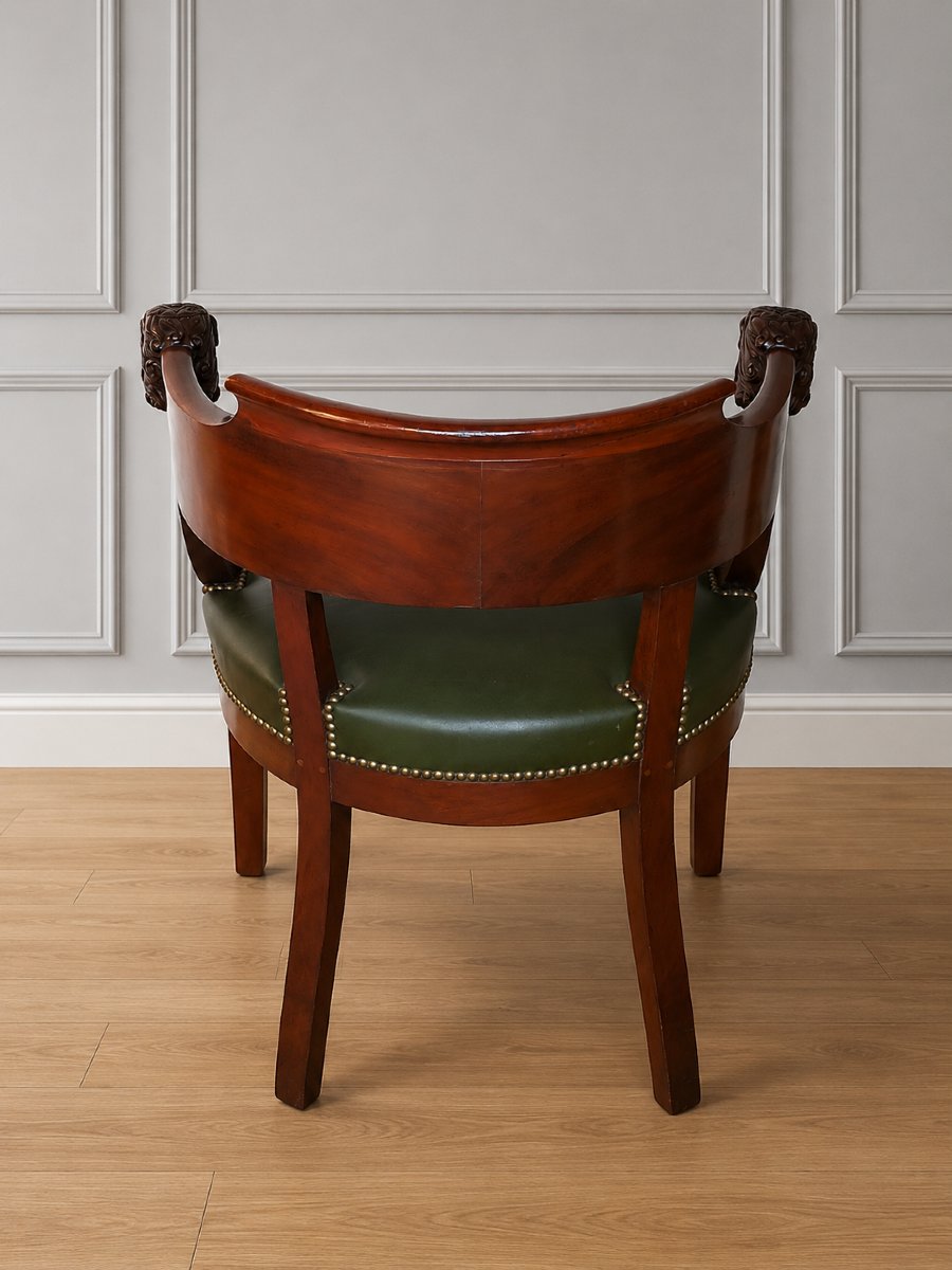 Mahogany Office Chair – Empire Period-photo-3