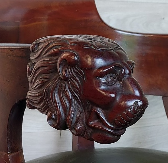 Mahogany Office Chair – Empire Period-photo-4