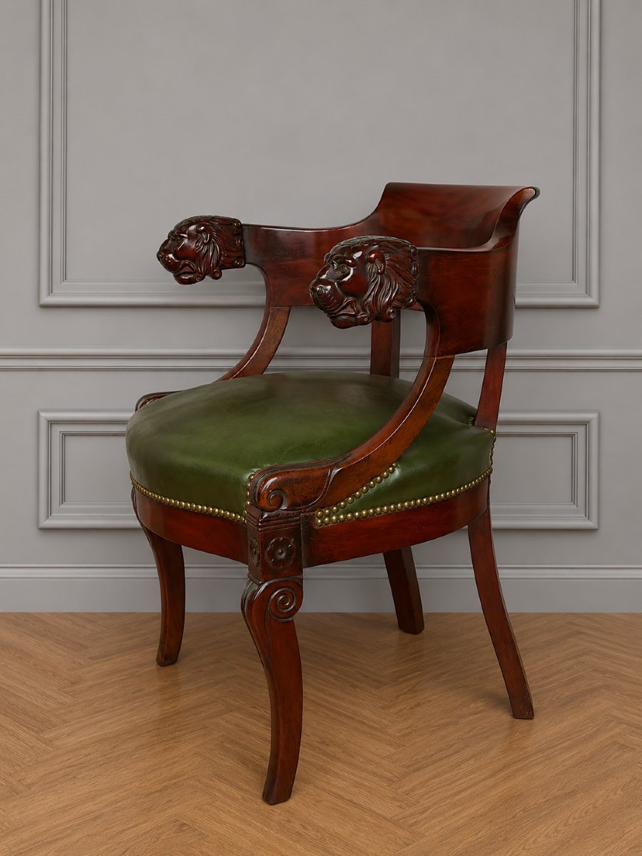 Mahogany Office Chair – Empire Period