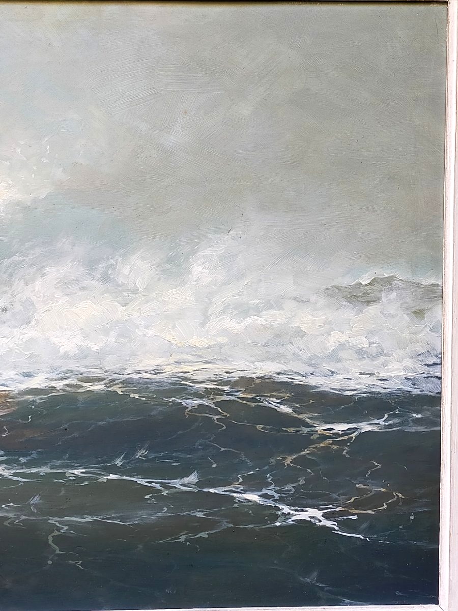 Léon Zeytline (1885–1962) Seascape – Breaking Wave-photo-3