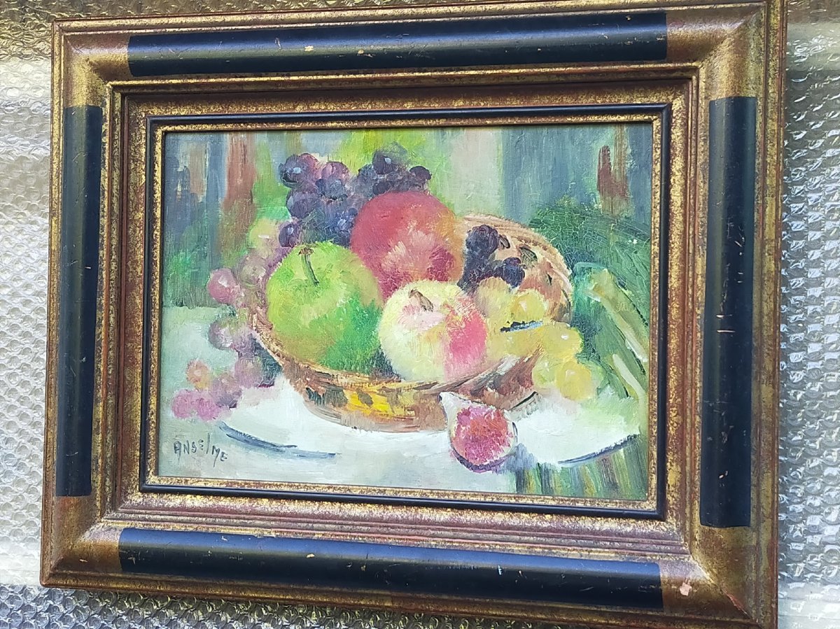 Marcel Anselme (1925–1982) Still Life With Fruit-photo-2