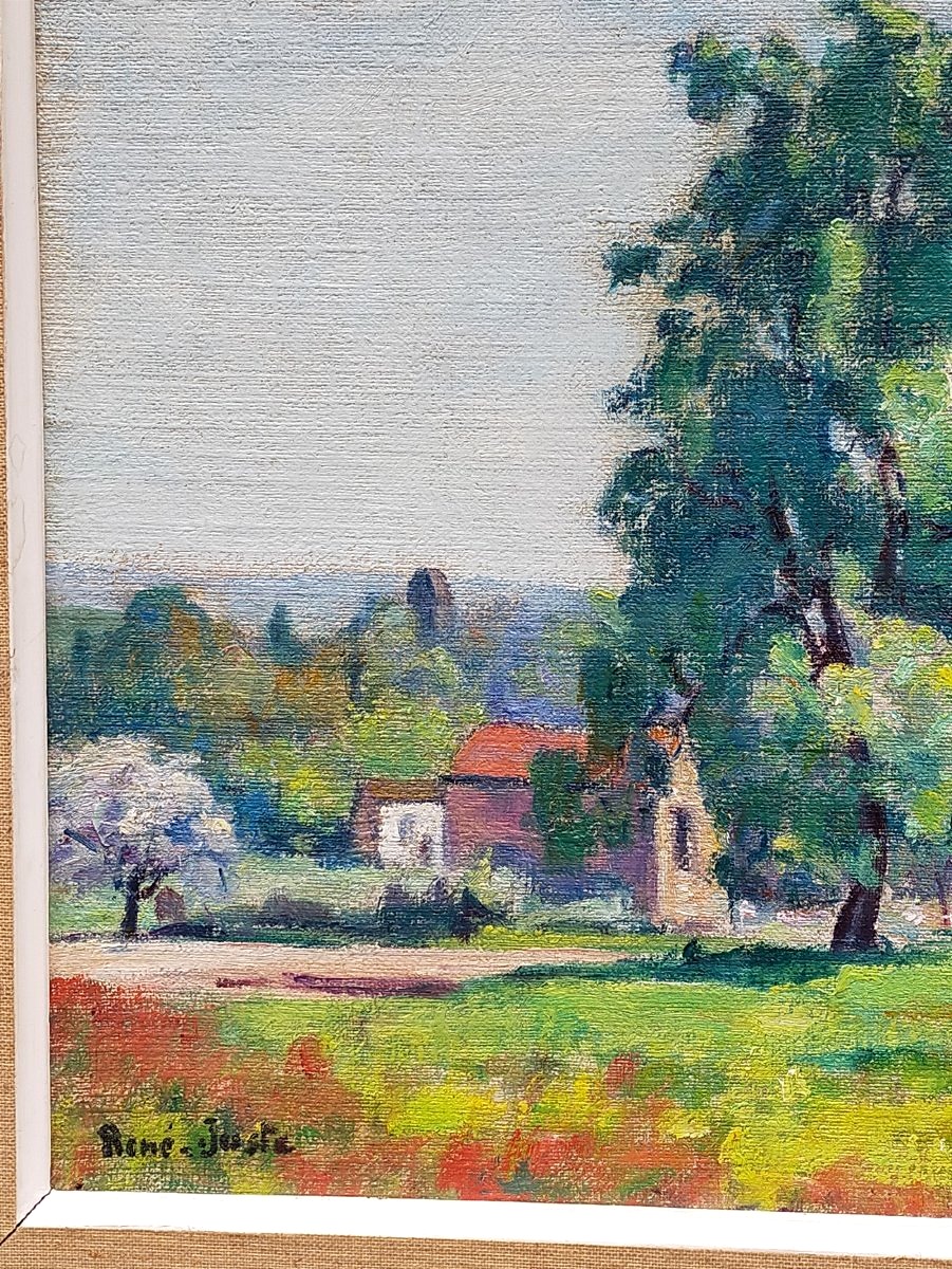 René Juste (1868/1954) Ecole de Crozant Marlotte ( joseph detroy guillaumin)-photo-2