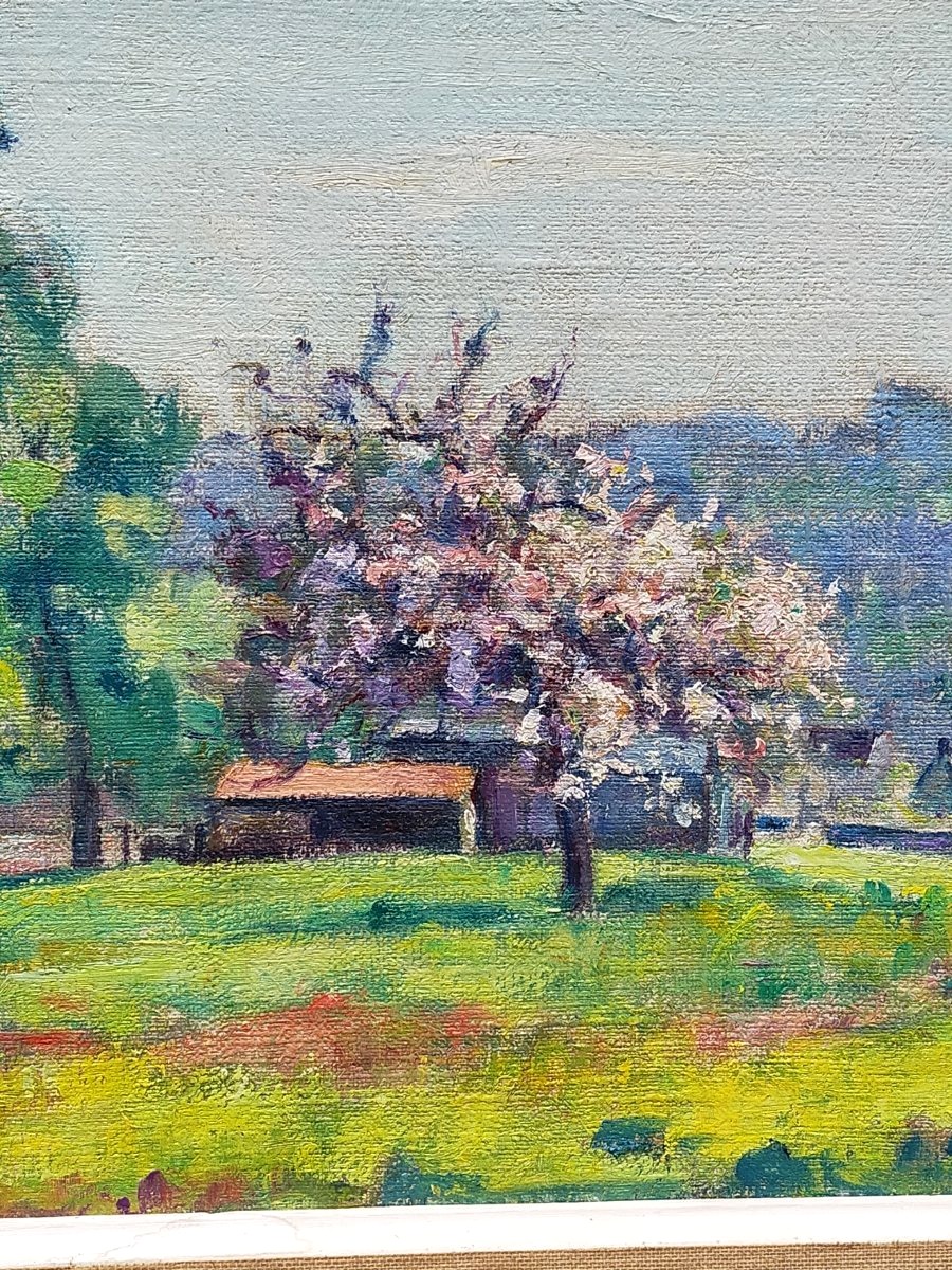 René Juste (1868/1954) Ecole de Crozant Marlotte ( joseph detroy guillaumin)-photo-3
