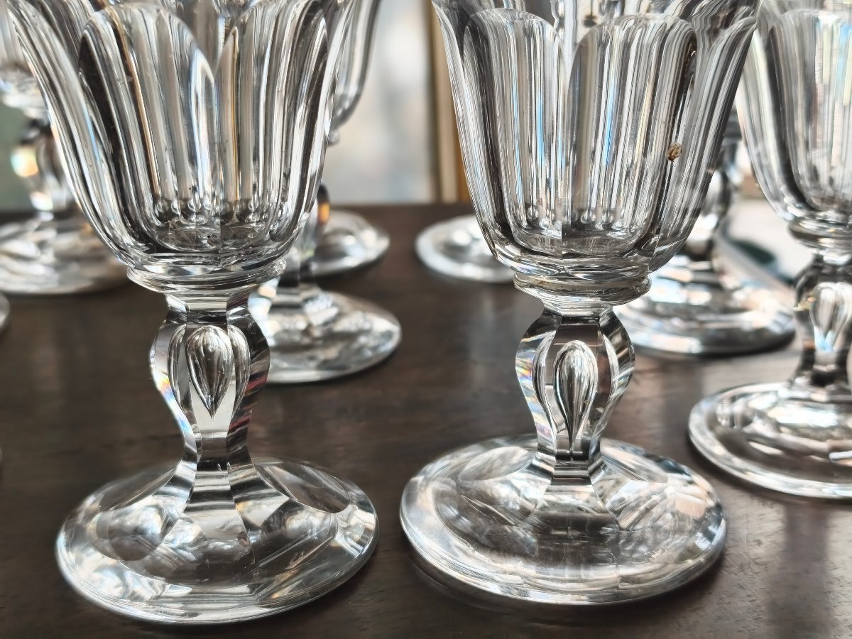 10 Baccarat Crystal Glasses -photo-3