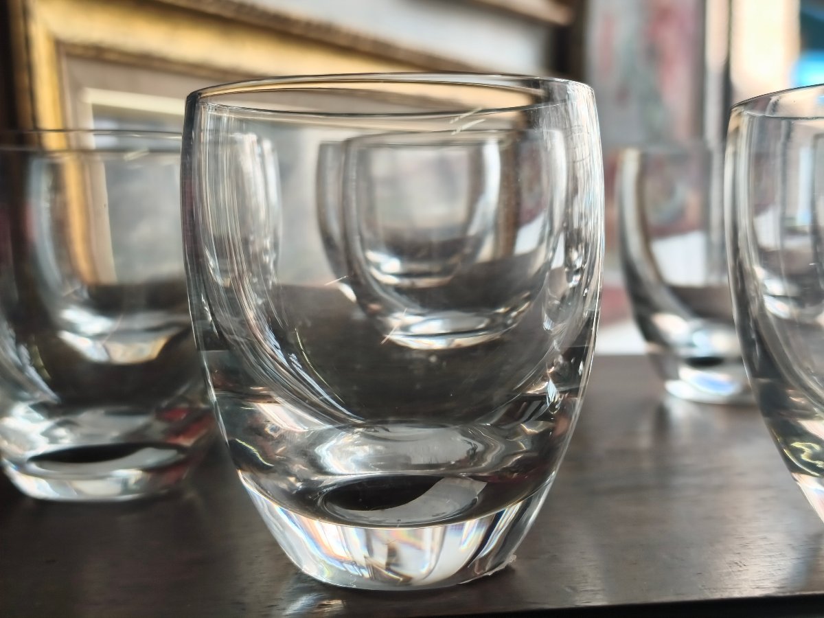 8 verres gobelet en cristal de Baccarat-photo-2