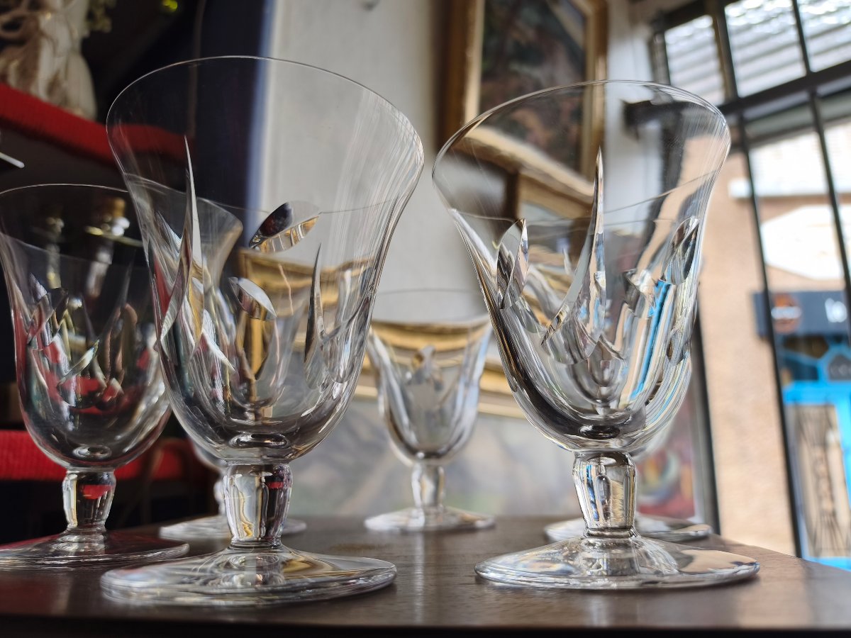 Six  ou douze verres a eau saint louis -photo-2