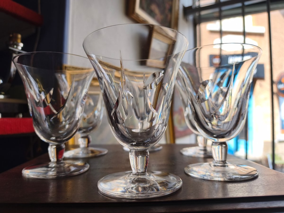 Six  ou douze verres a eau saint louis 
