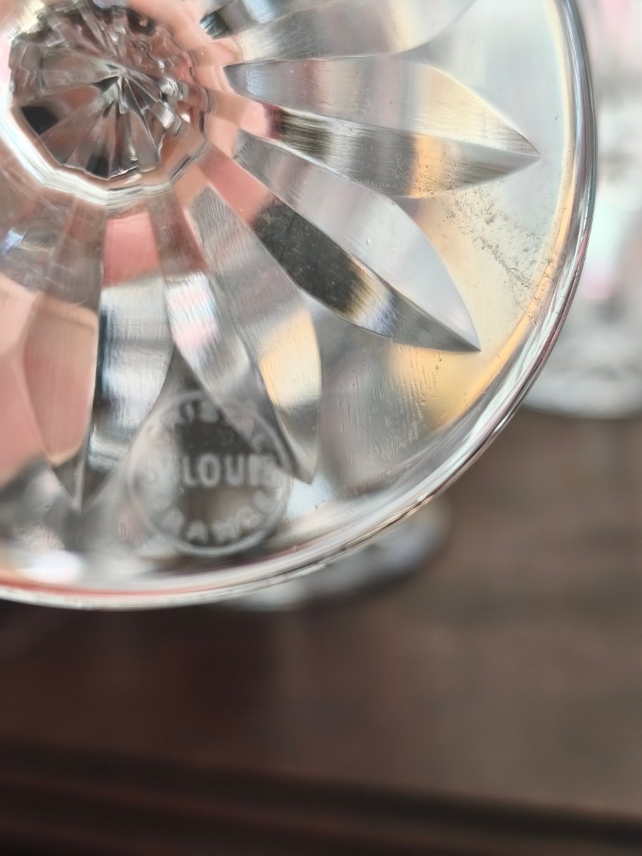 6 Or 12 Saint-louis Camargue Crystal Glasses-photo-2
