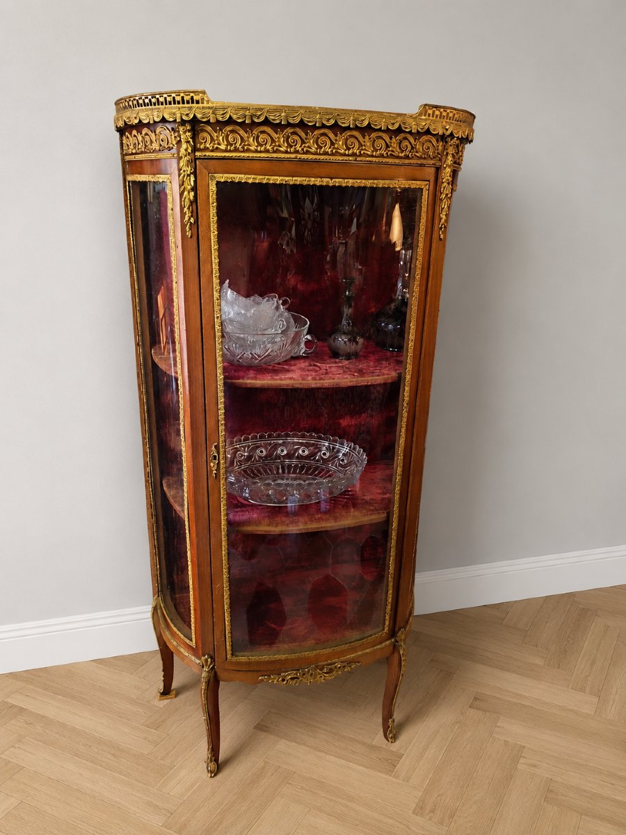 Louis XVI Mahogany And Bronze Display Cabinet