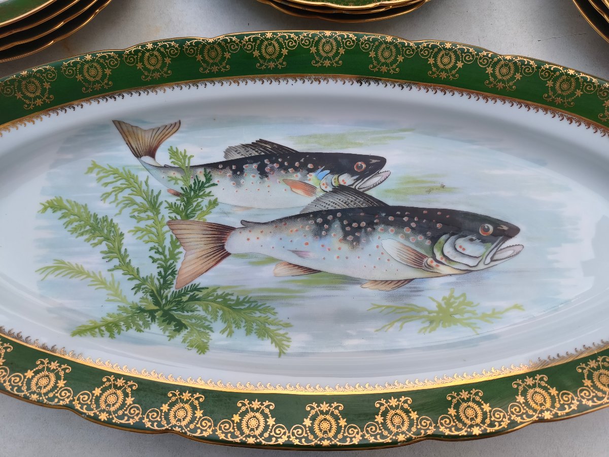 Service à poisson en porcelaine Bavaria-photo-4